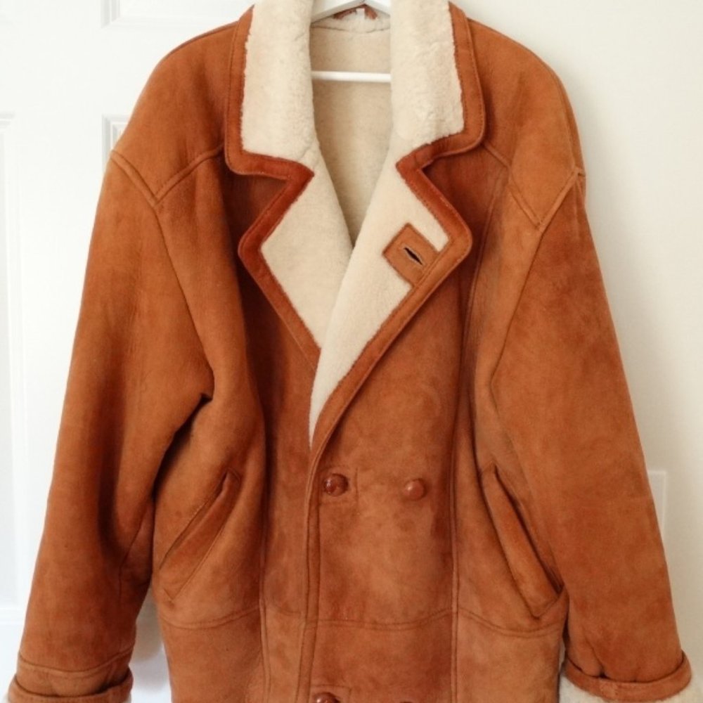 SHEARLING COAT Men's 42 R Made in Argentina